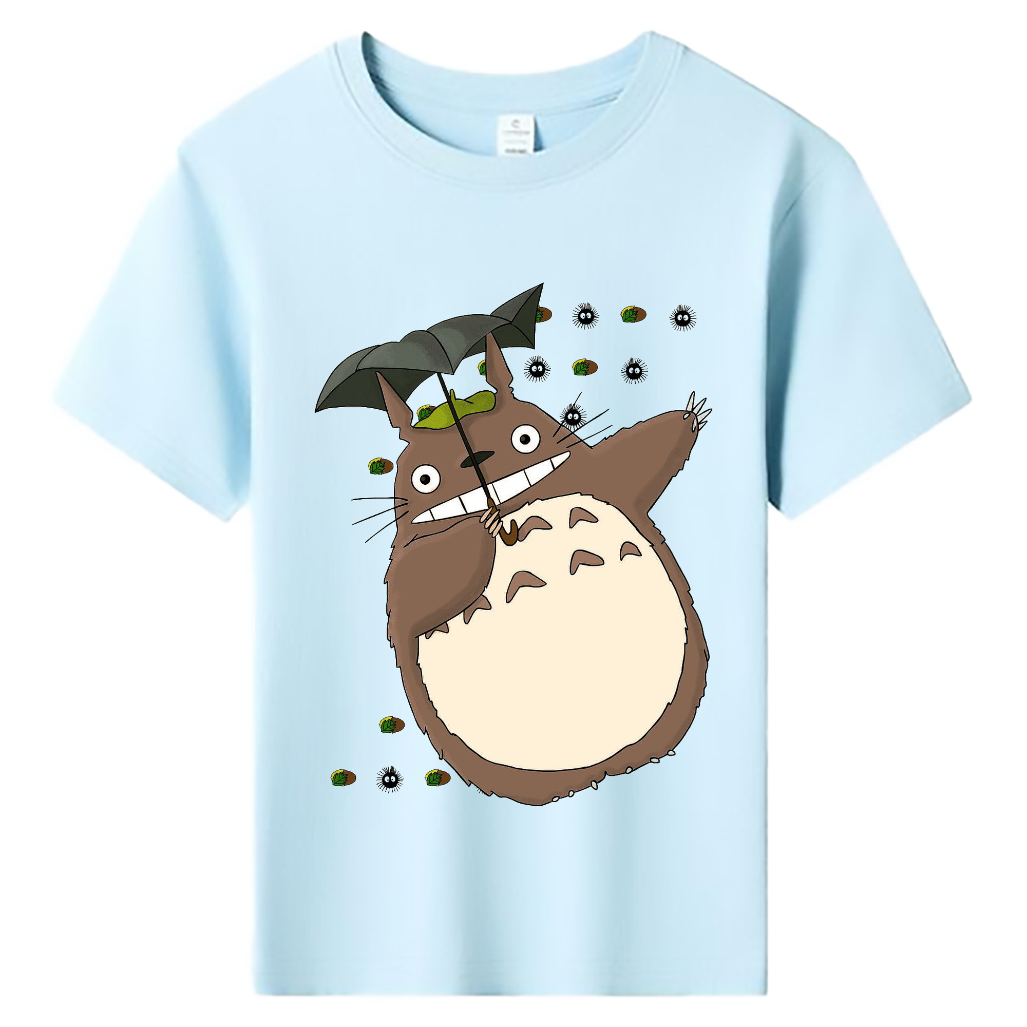 （画像用） となりのトトロ 草壁メイ 草壁サツキ My Neighbor Totoro Satsuki Kusakabe Mei Kusakabe 綿100％キッズTシャツ（フロントプリント）